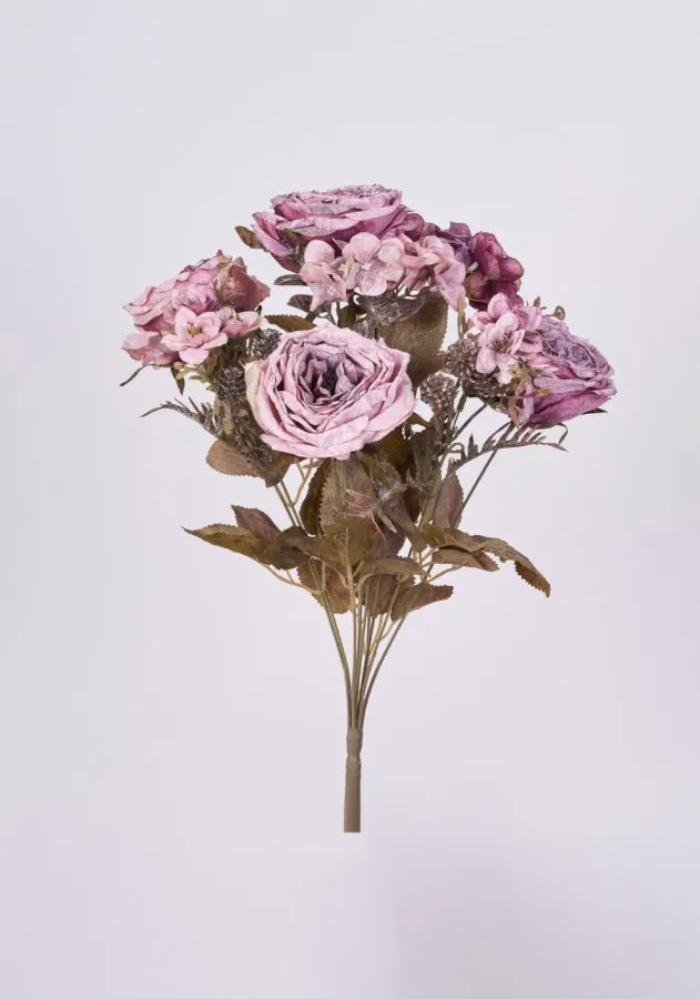 0107499 PASTEL GÜL ORTANCA ARANJMAN DEMET MOR